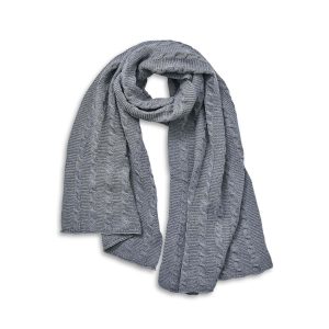 Murmur Knitted Scarf Cloud Grey | Bed Sava