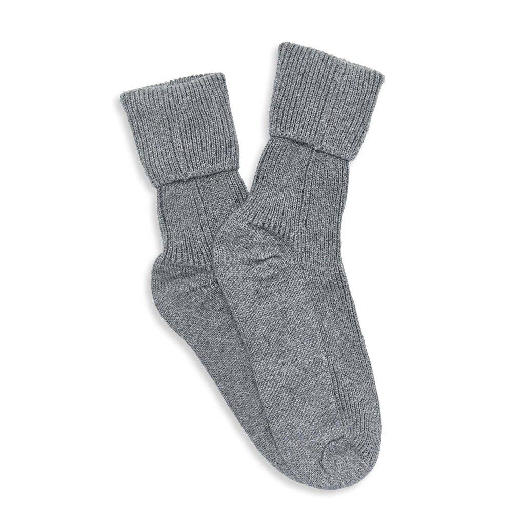 Murmur Knitted Socks, Cloud Grey