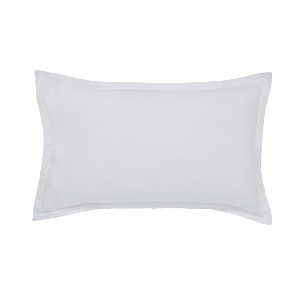 Murmur Laila Brushed Cotton Oxford Pillowcase, White