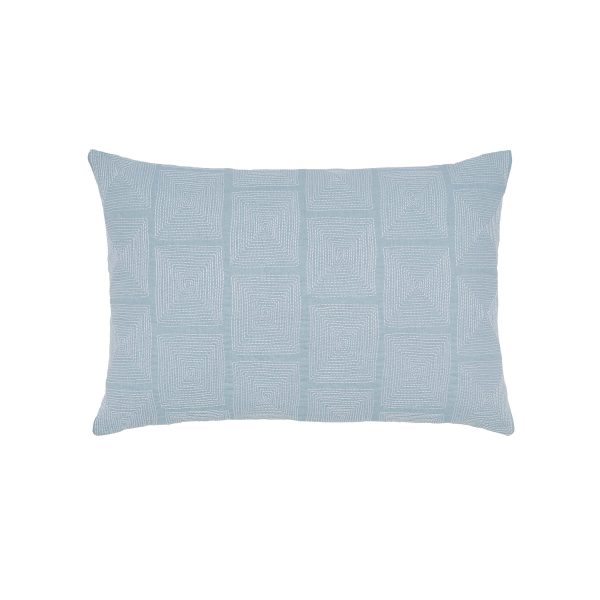 Murmur Lena Embroidered Cushion 60cm x 40cm Ballintoy Blue | Bed Sava