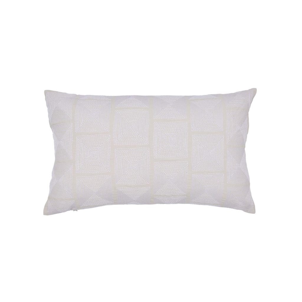 Murmur Lena Embroidered Cushion 60cm x 40cm, Linen