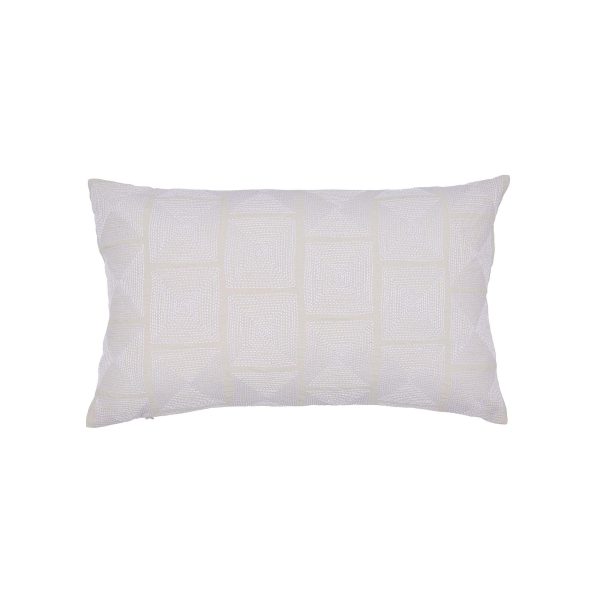 Murmur Lena Embroidered Cushion 60cm x 40cm Linen | Bed Sava