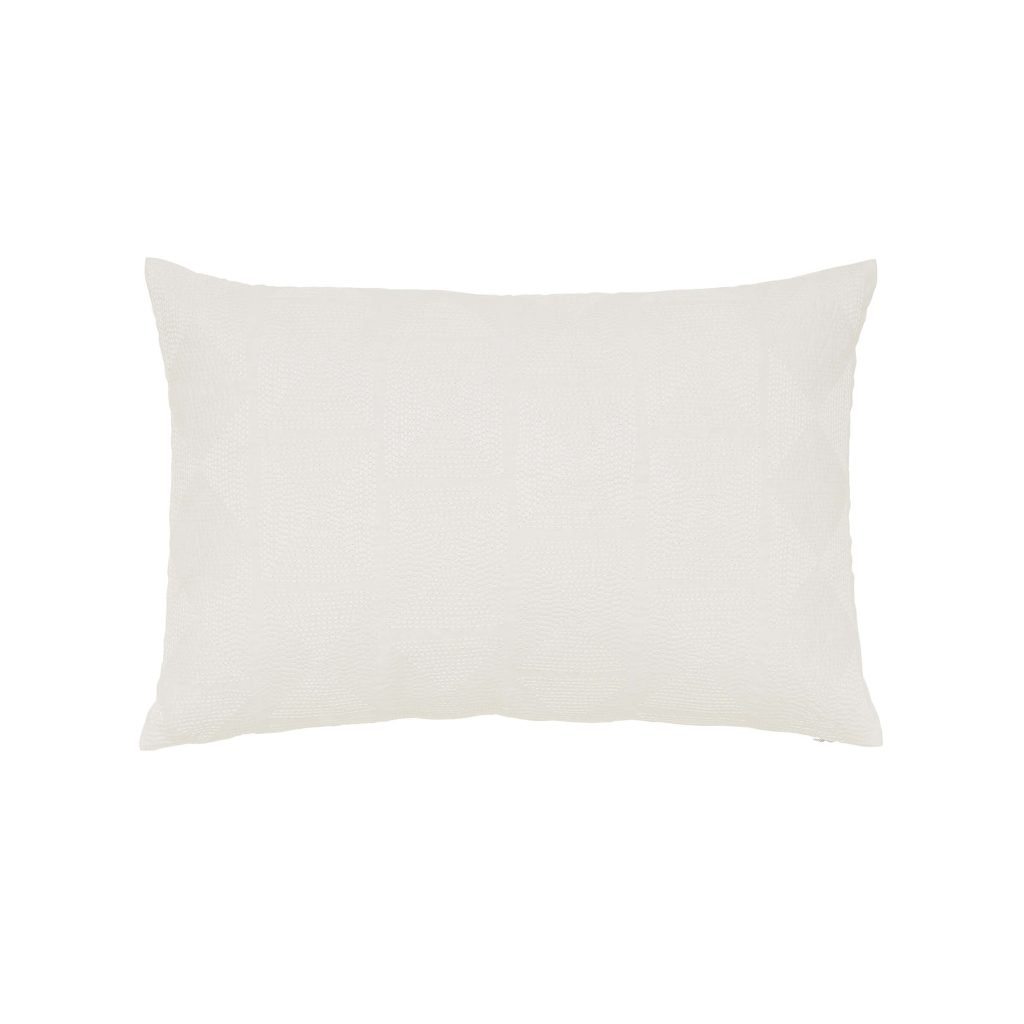 Murmur Lena Embroidered Cushion 60cm x 40cm, White