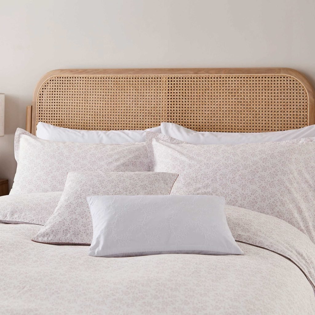 Murmur Mae Super Kingsize Duvet Cover Set, Shell Pink