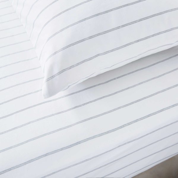 Murmur Olivia Super Kingsize Fitted Sheet Cloud Grey | Bed Sava