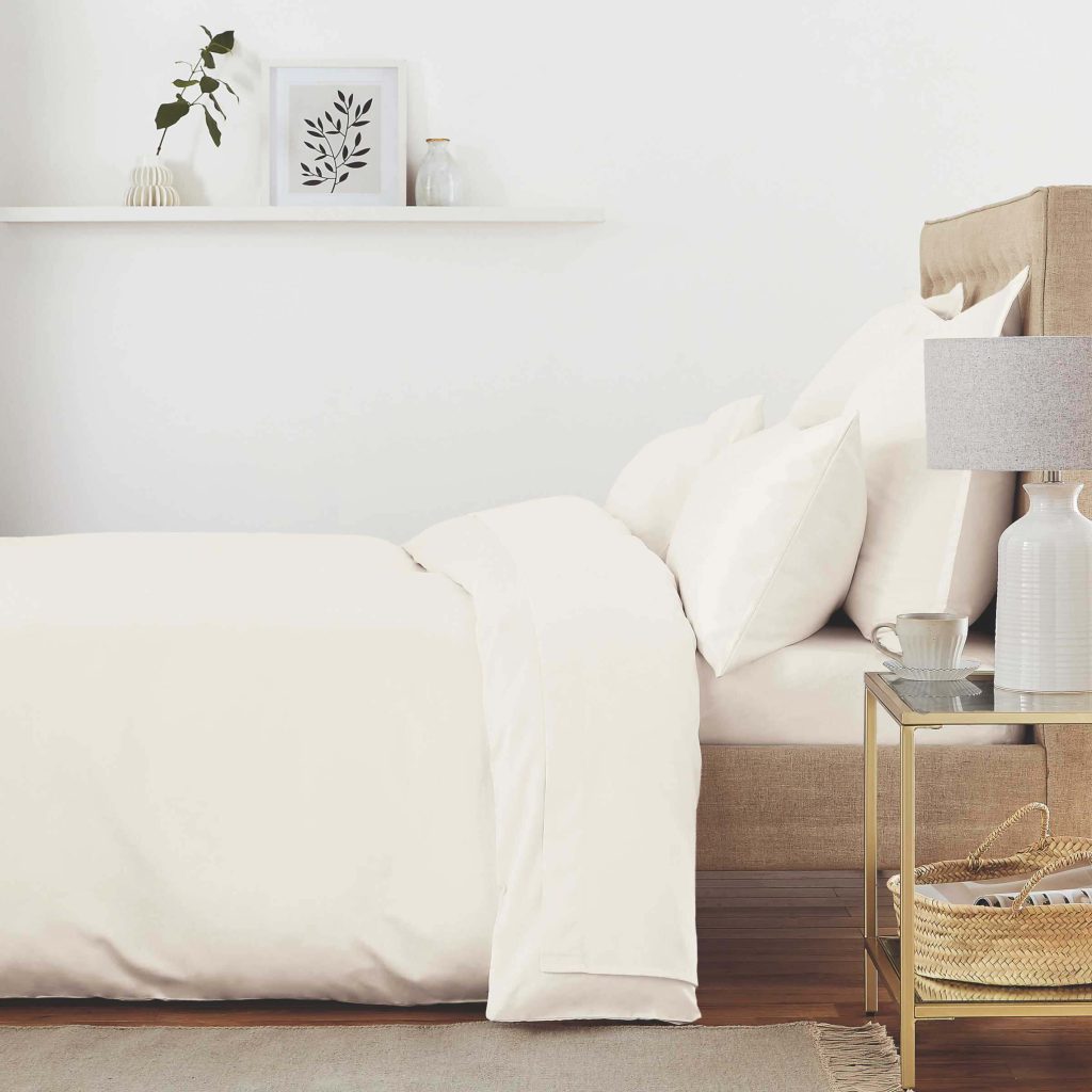 Murmur 500 Thread Count Single Duvet Cover, Ivory