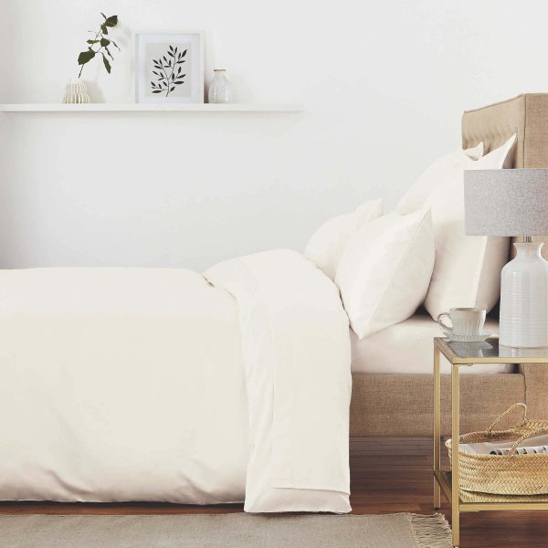 Murmur 500 Thread Count Single Duvet Cover Ivory | Bed Sava