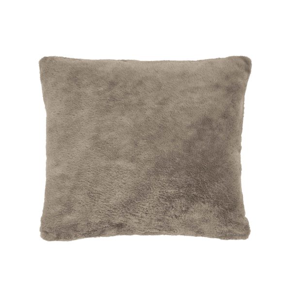 Murmur Skye Faux Fur Cushion Dark Linen | Bed Sava