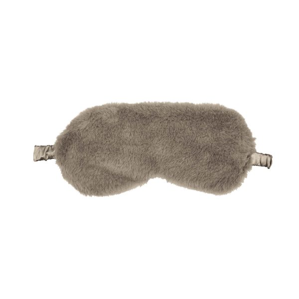 Murmur Skye Faux Fur Eye Mask Dark Linen | Bed Sava