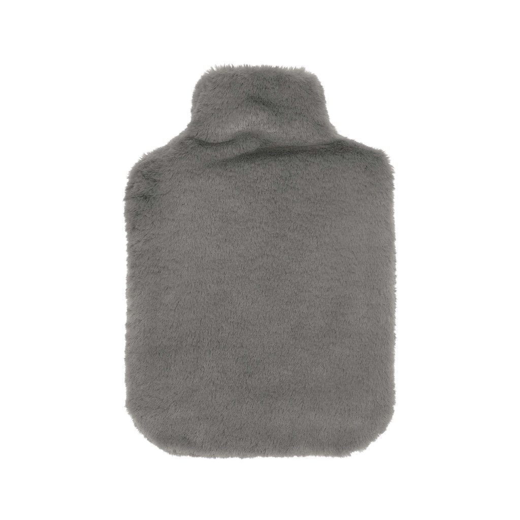 Murmur Skye Faux Fur Hot Water Bottle & Cover, Storm Grey