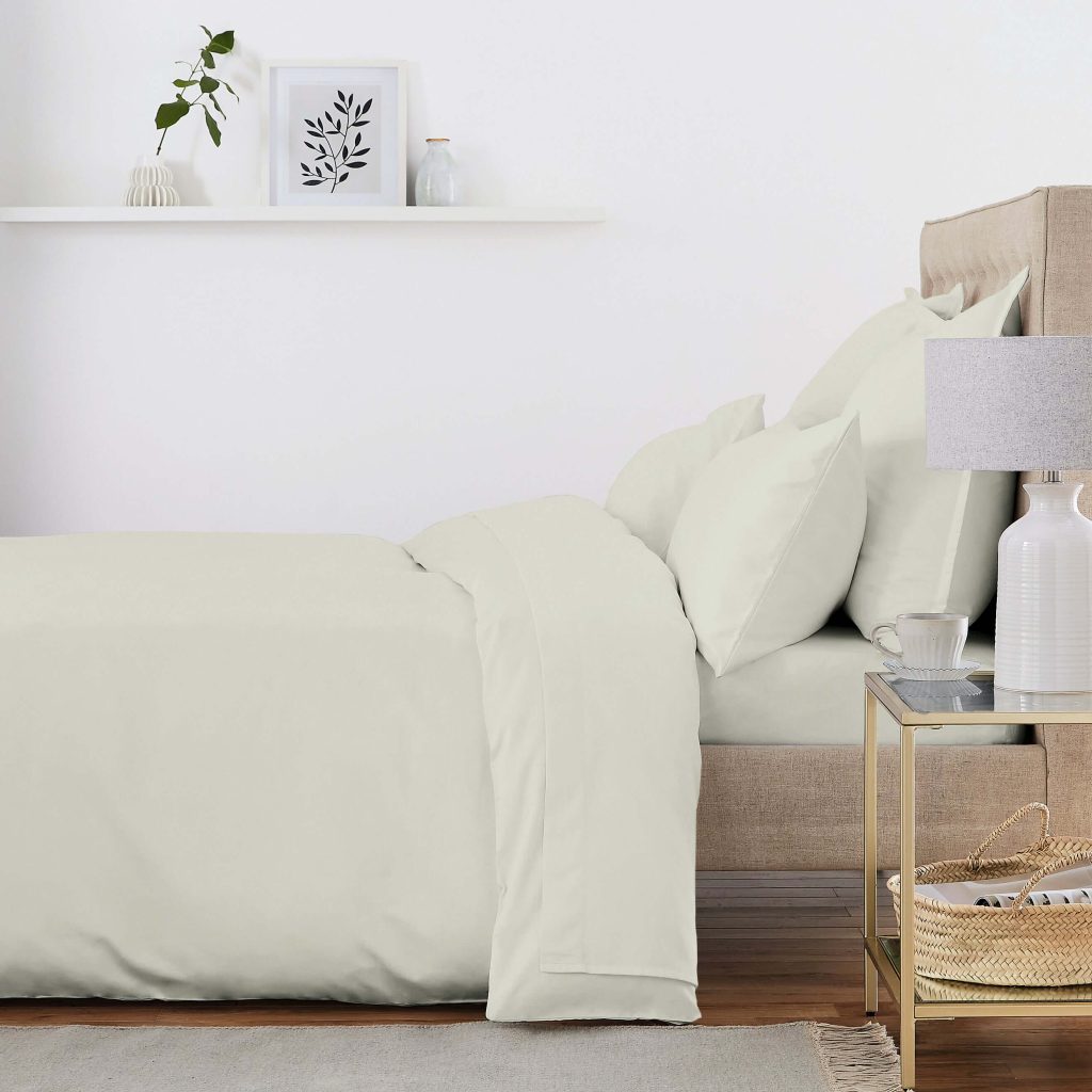 Murmur 500 Thread Count Super Kingsize Duvet Cover, Mourne Green