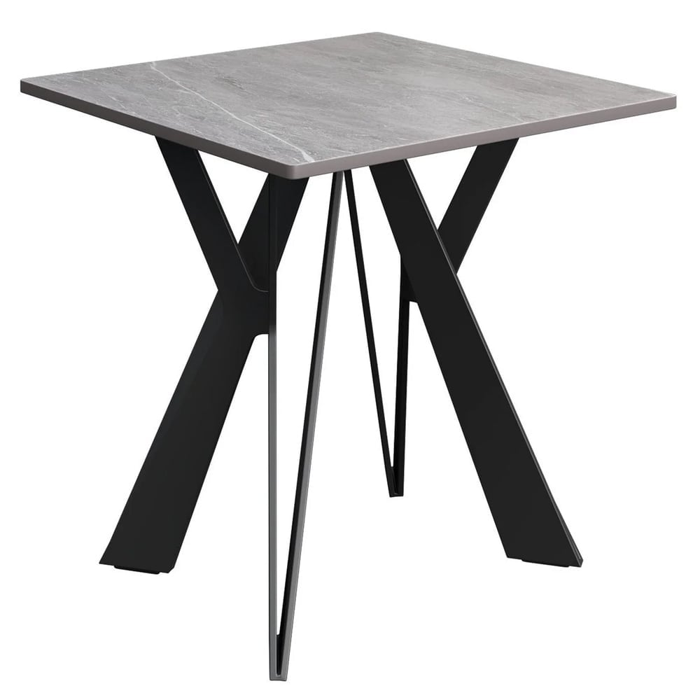 Murray Sintered Ceramic Side Table In Mid Grey