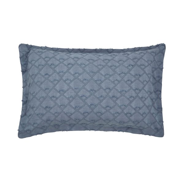 Nalu Nicole Scherzinger Kona Oxford Pillowcase Blue | Bed Sava