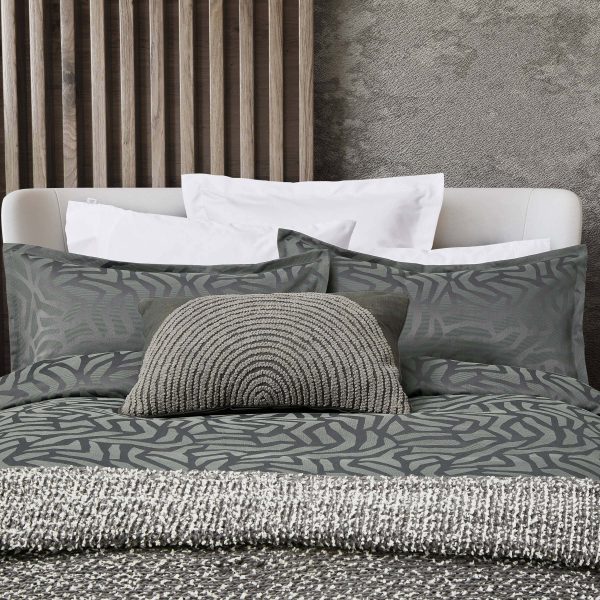 Nalu Nicole Scherzinger Makia Kingsize Duvet Cover Set Charcoal | Bed Sava