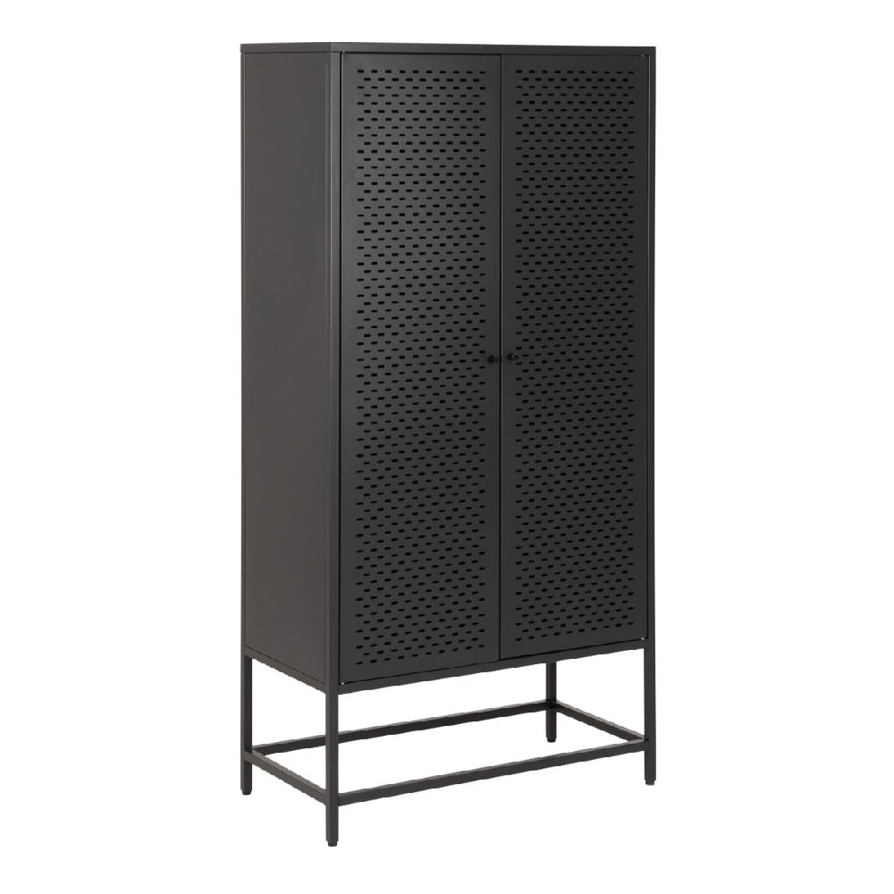 Napa Metal Storage Cabinet With 2 Doors In Matt Black