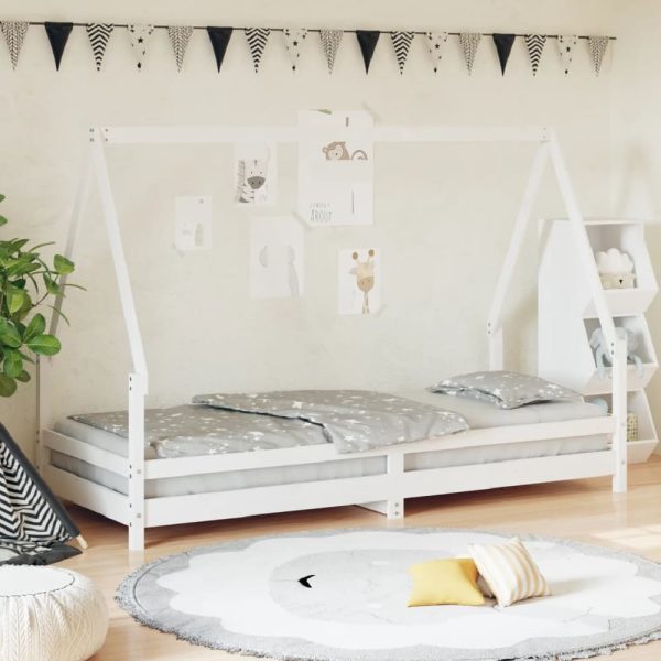 Narva 90x200cm Wooden Children Daybed In White | Bed Sava