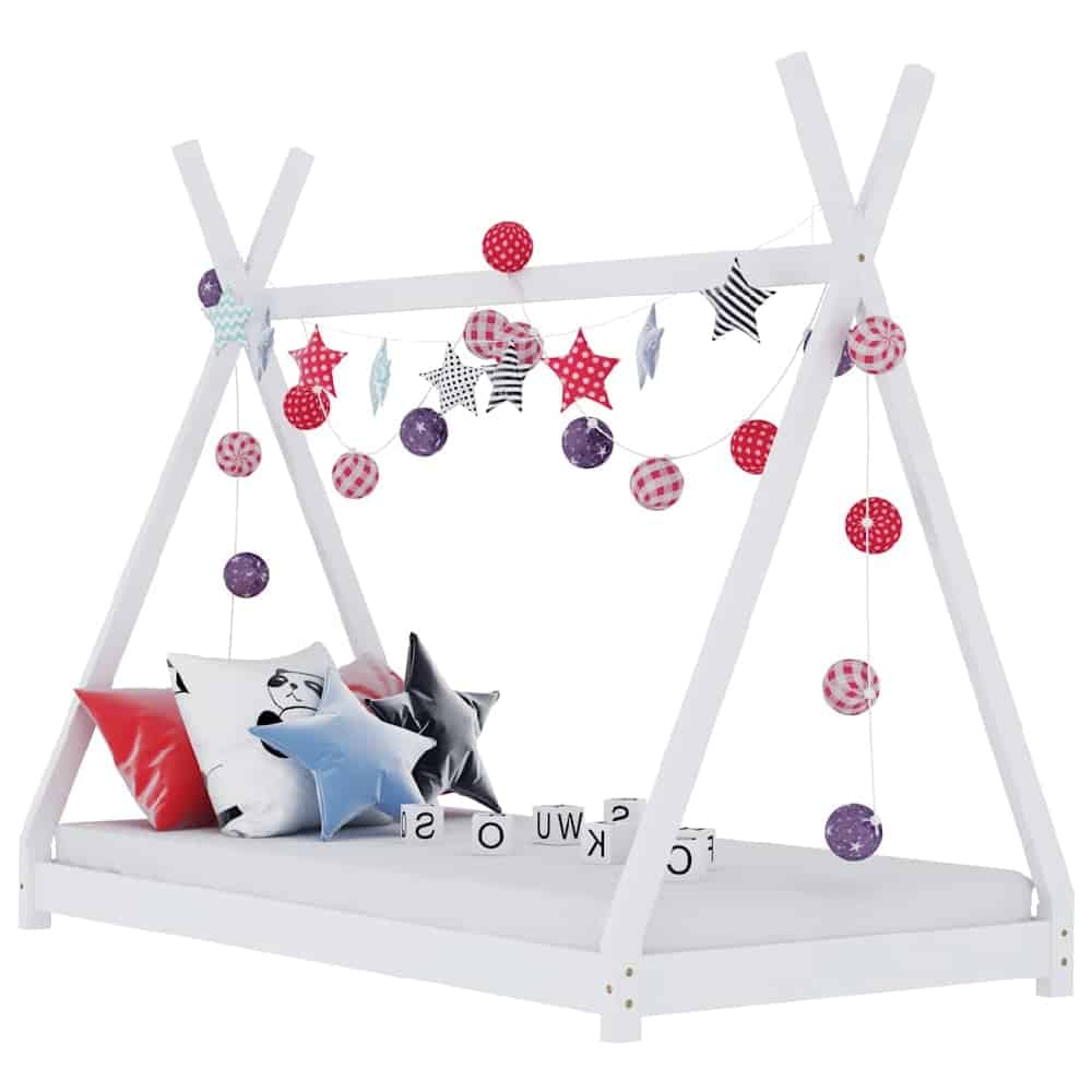 Natara Small Wooden Children Bed In White