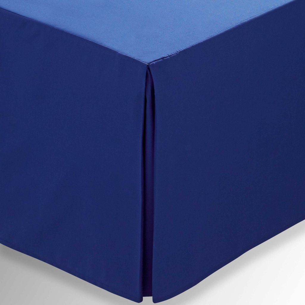Helena Springfield Plain Dye, 50/50 Percale, Double Valance, Navy
