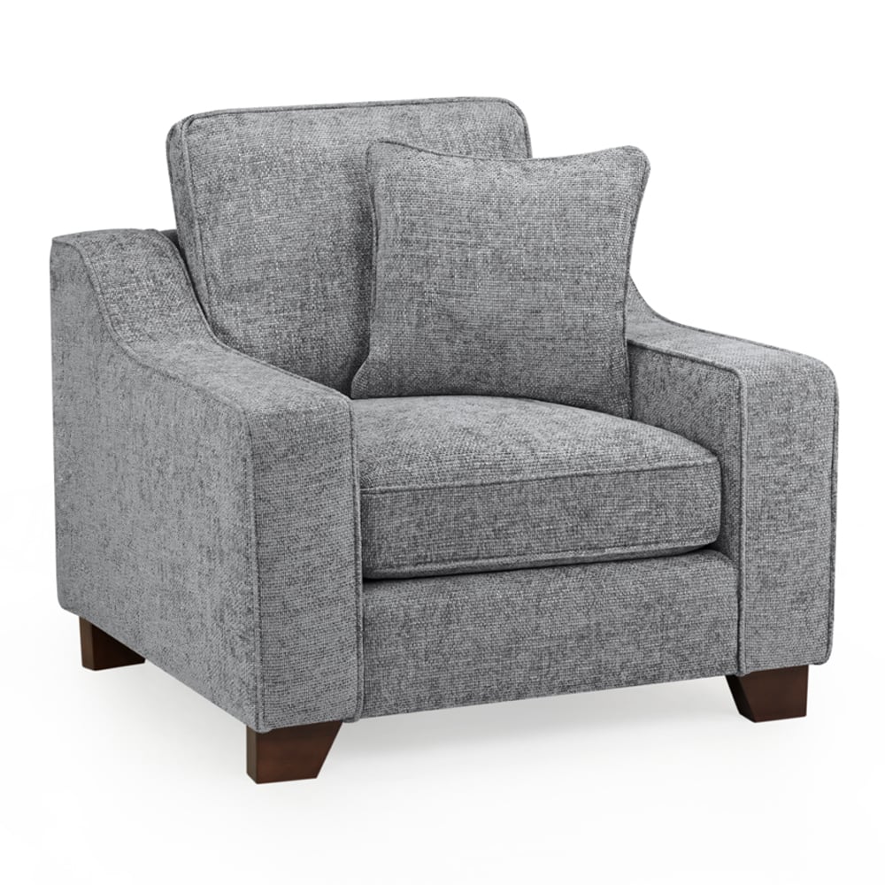 Nepean Fabric 1 Seater Sofa In Slate