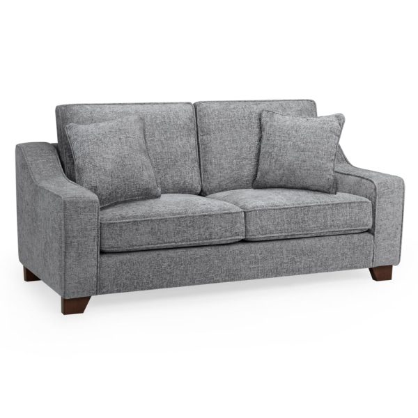 Nepean Fabric 3 Seater Sofa In Slate | Bed Sava