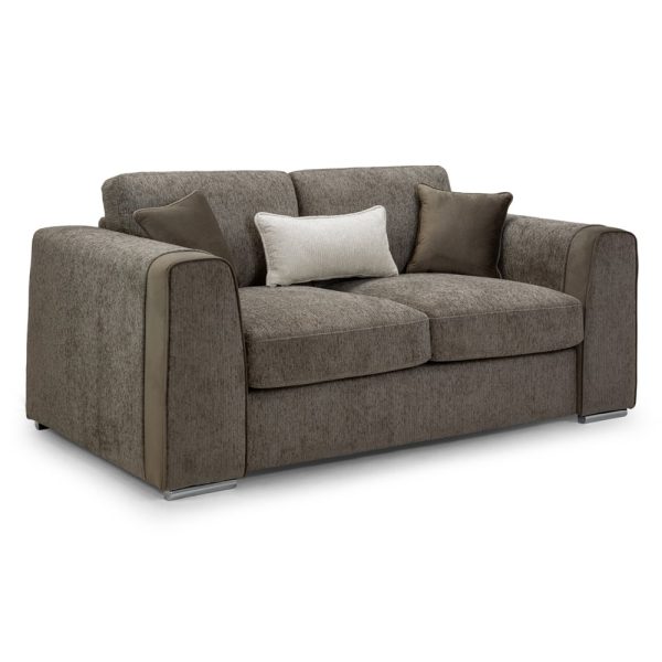 Newnan Fabric 2 Seater Sofa In Mocha | Bed Sava