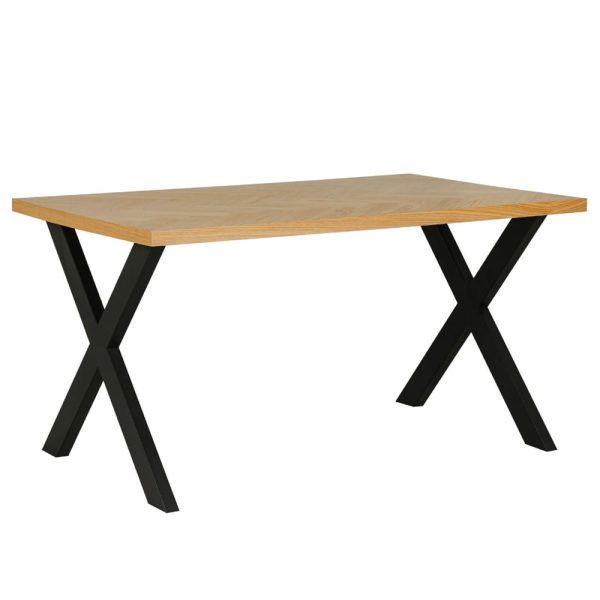 Niles Wooden Dining Table 1400mm In Natural Oak | Bed Sava