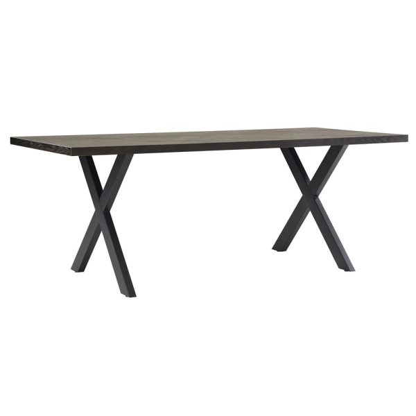 Niles Wooden Dining Table 1400mm In Smoked Oak | Bed Sava