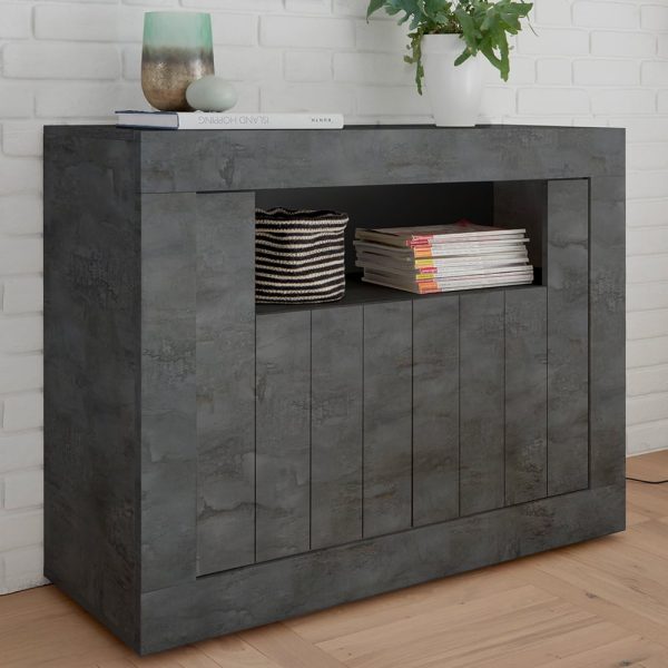Nitro Wooden Sideboard With 2 Doors In Oxide | Bed Sava