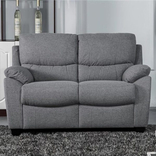 Norway Fabric 2 Seater Sofa In Grey | Bed Sava