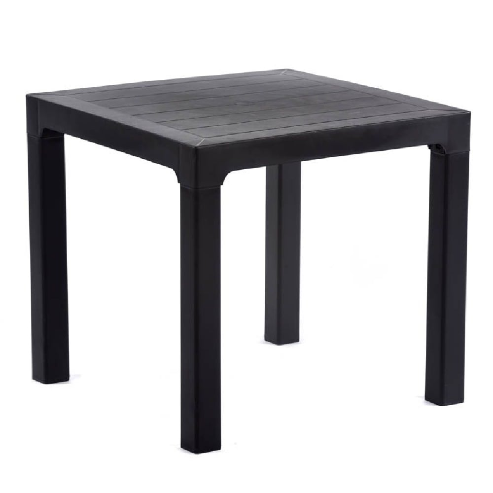 Novato Outdoor Polypropylene Dining Table In Anthracite