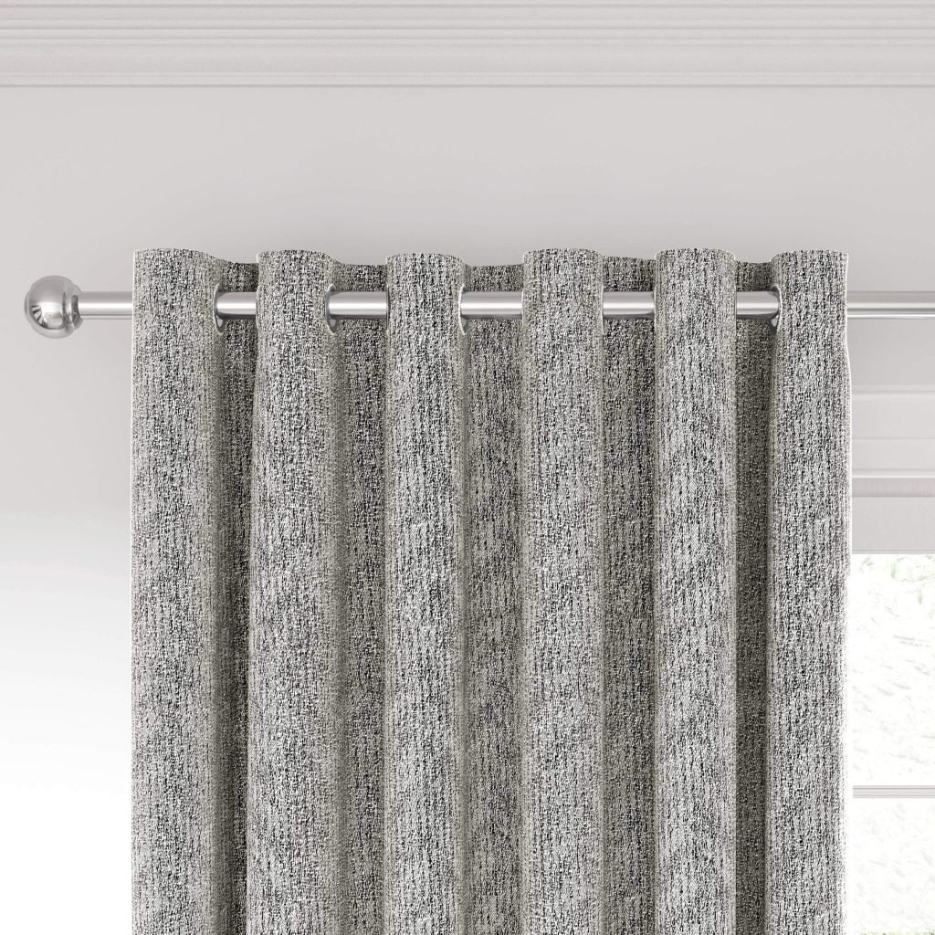 Nalu Nicole Scherzinger Hana Lined Curtains 66" x 54", Silver