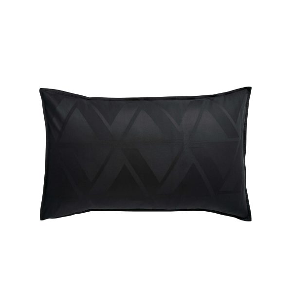 Nalu Nicole Scherzinger Kalama Standard Pillowcase Black | Bed Sava