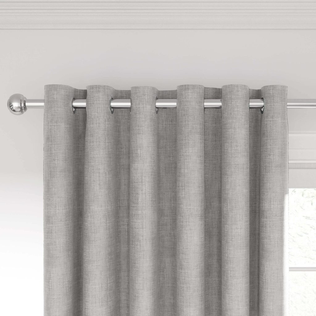 Nalu Nicole Scherzinger Kalo Lined Curtains 66" x 72", Silver