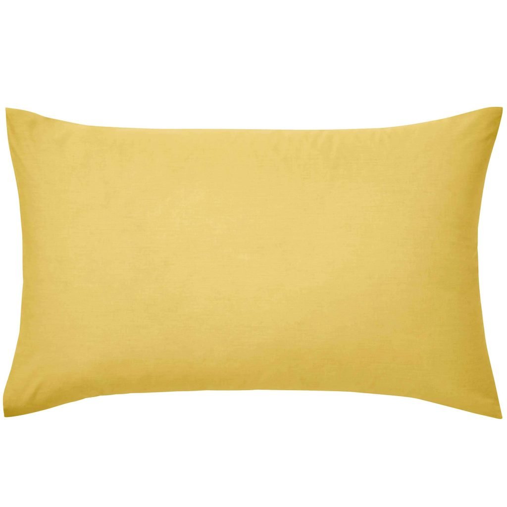 1951 50/50 Percale Standard Pillowcase, Ochre