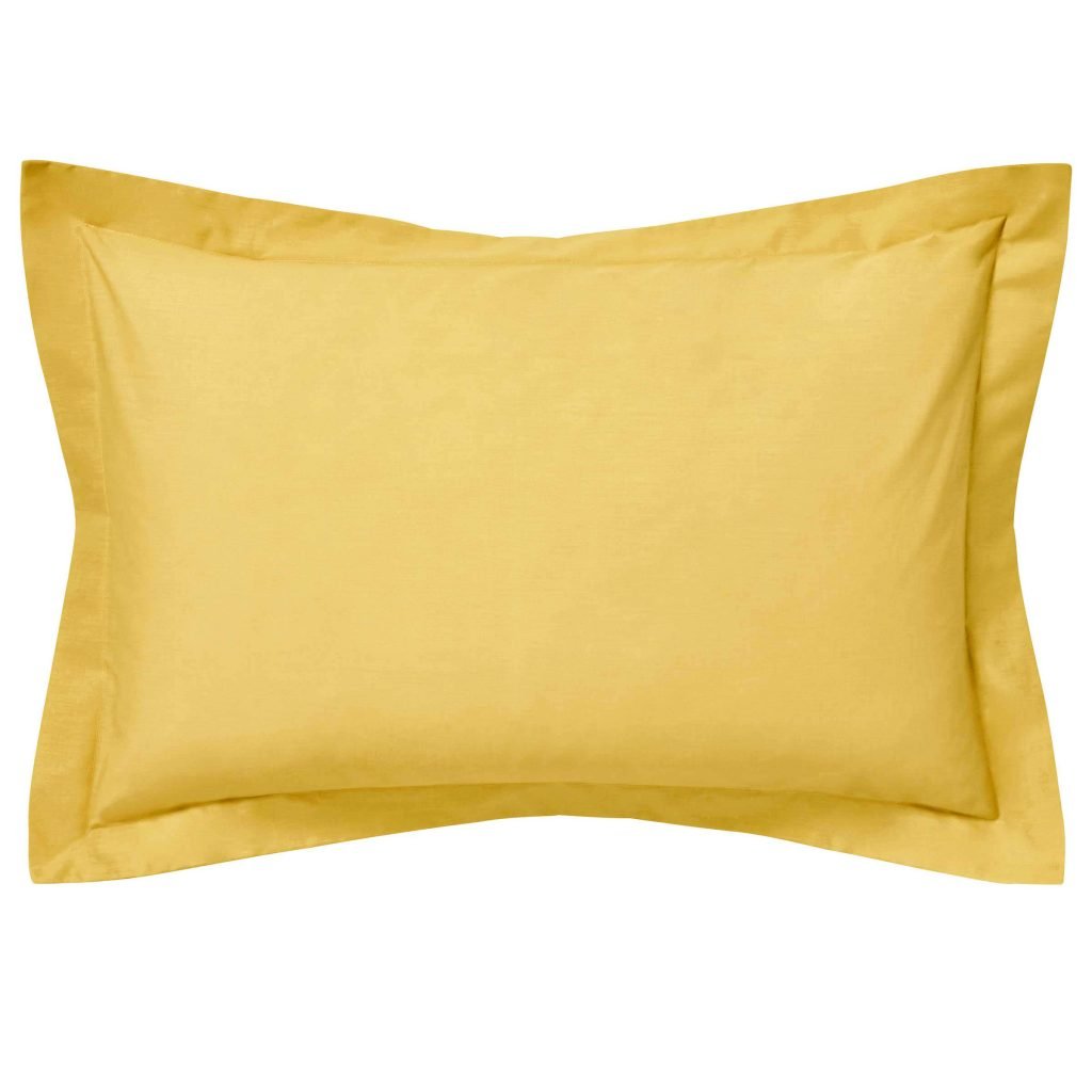 1951 50/50 Percale Oxford Pillowcase, Ochre