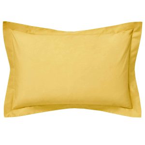 1951 5050 Percale Oxford Pillowcase Ochre | Bed Sava