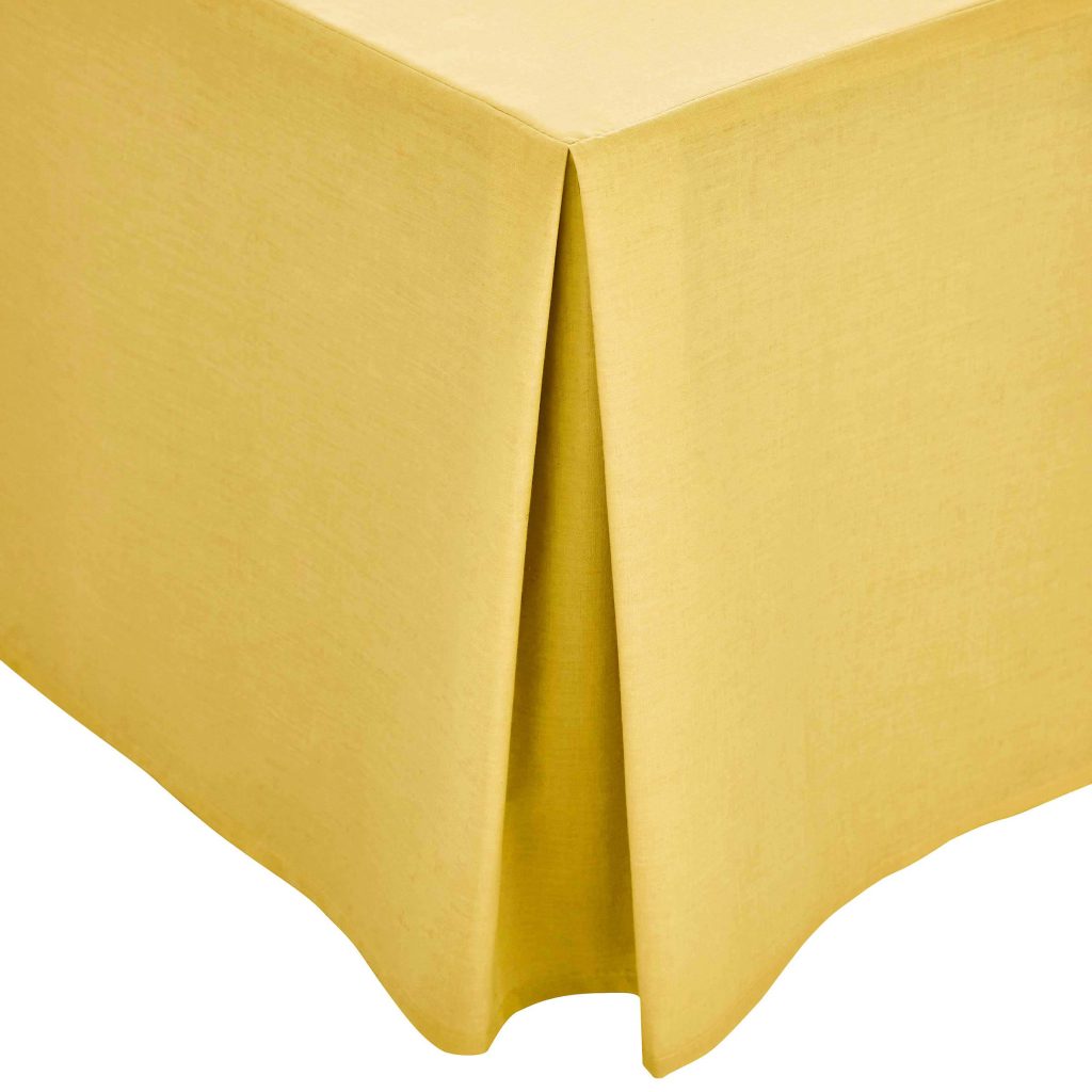1951 Plain Dye Percale Single Valance, Ochre