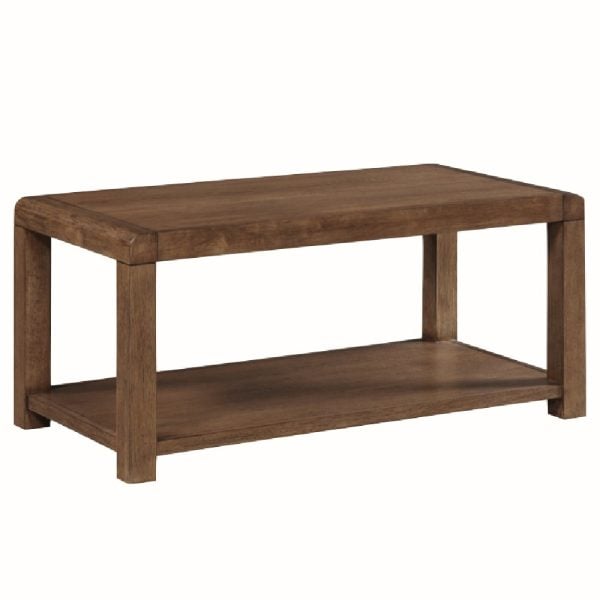 Ontario Wooden Coffee Table With Shelf In Dark Oak | Bed Sava