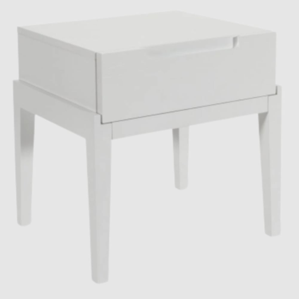 Orillia Wooden Bedside Cabinet With 1 Drawer In White