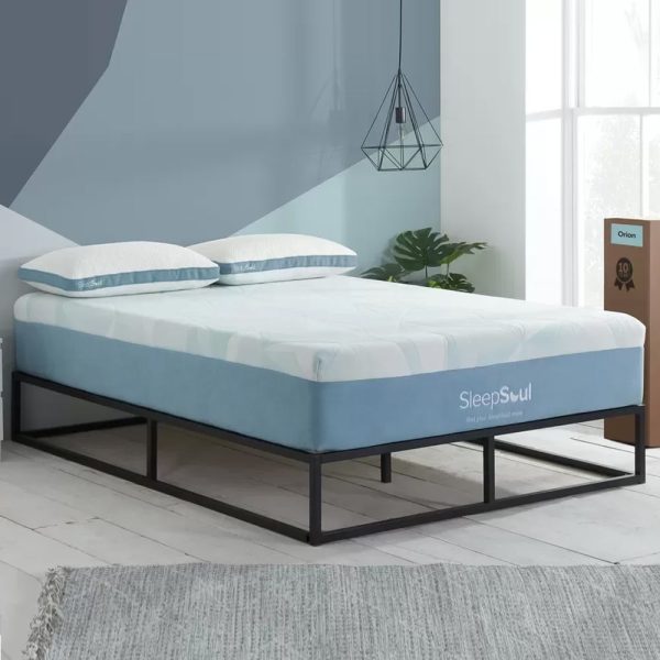 Orlando Fabric Double Mattress In White | Bed Sava