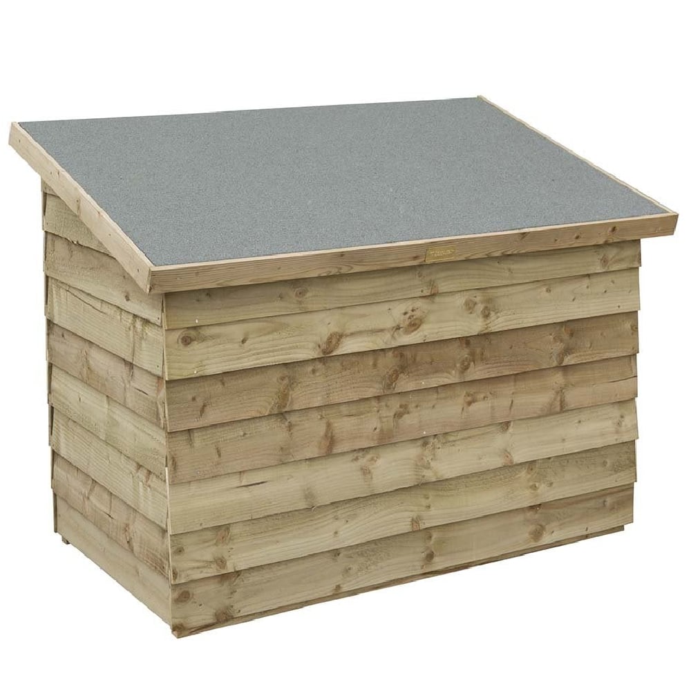 Omaha Wooden Garden Patio Chest In Natural