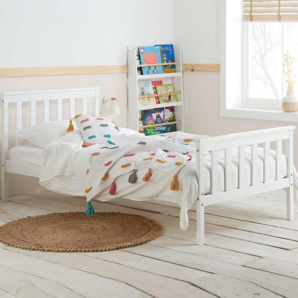 Oxfords Wooden Single Bed In White