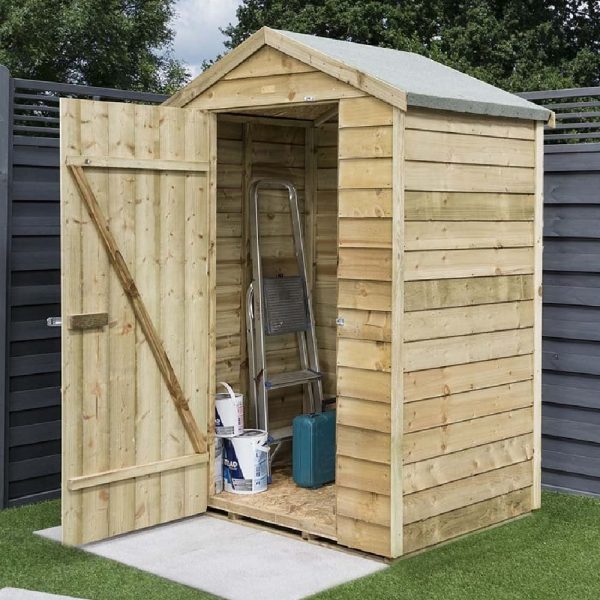 Oyan Wooden Garden Apex Shed In Natural 4×3 | Bed Sava