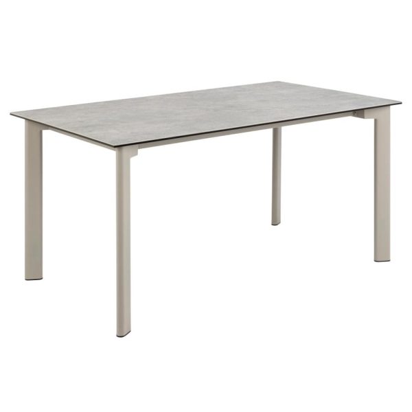 Papillion Ceramic Rectangular Dining Table In Grey Anista | Bed Sava
