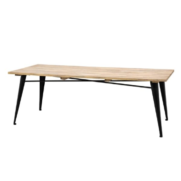 Paralia Outdoor Wooden Rectangular Dining Table In Natural | Bed Sava
