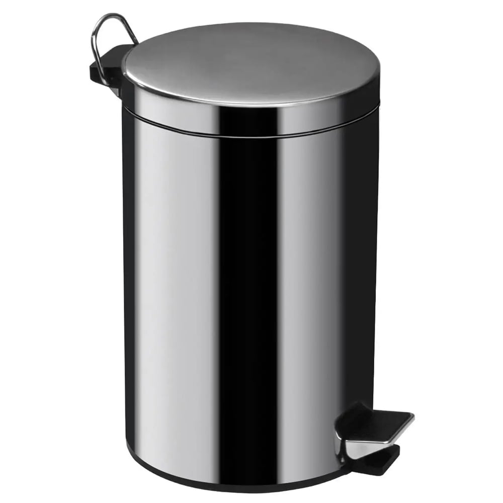 Parker Stainless Steel 5 Litre Pedal Bin In Silver