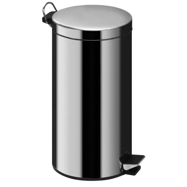Parker Stainless Steel 12 Litre Pedal Bin In Silver | Bed Sava