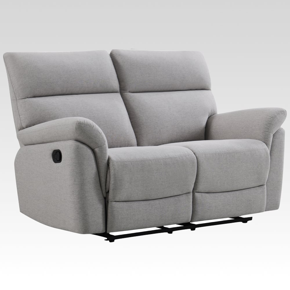 Payson Fabric Recliner 2 Seater Sofa In Ash