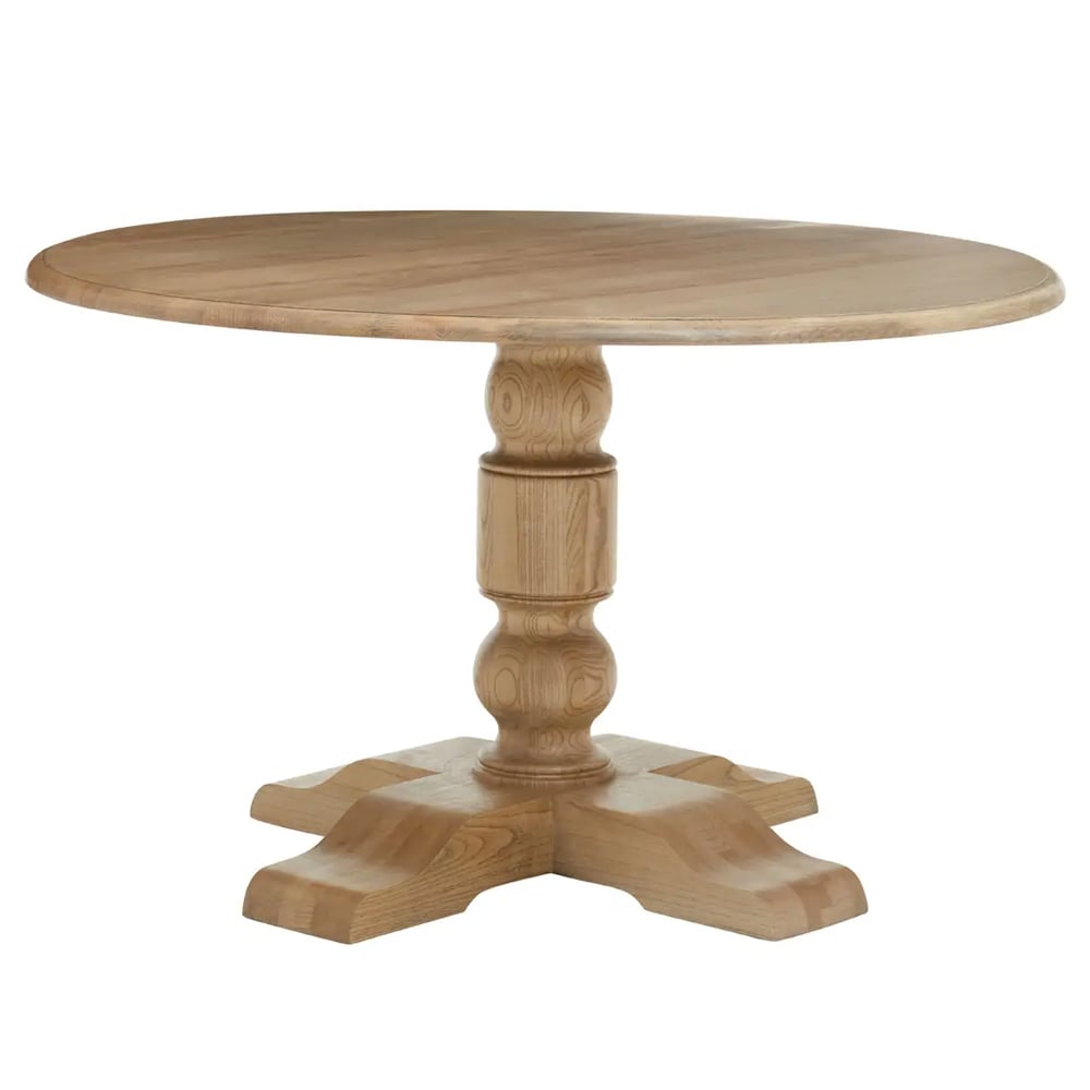 Payson Wooden Round Dining Table In Oak