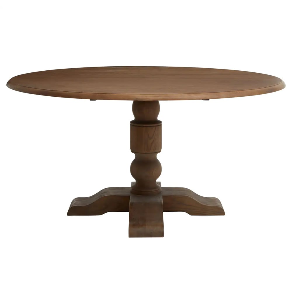 Payson Wooden Round Dining Table In Walnut